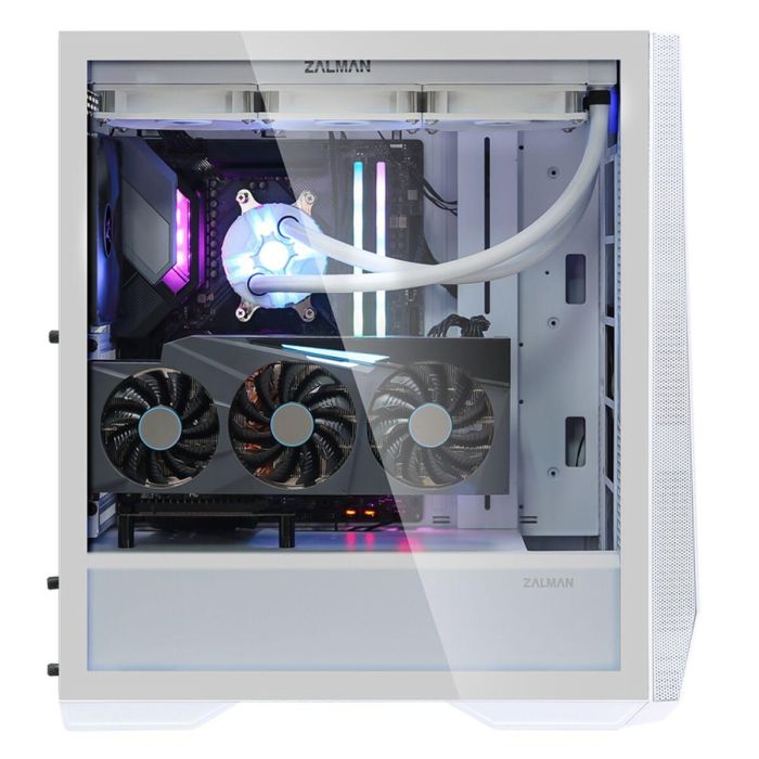 Zalman Z9ICEBERG-WH Carcasa PC Torre Media Z9 Iceberg E-ATX/ATX/mATX/mITX Blanca sin Fuente con USB-C y Vidrio Templado 17