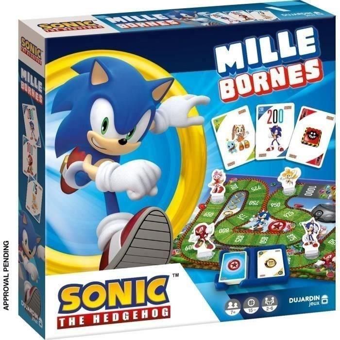 Mille Bornes SONIC - Juego de cartas - DUJARDIN - ¡Juega como Sonic para recuperar las 7 esmeraldas del caos!