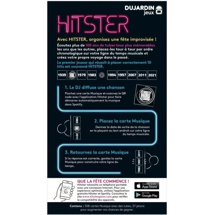 Juego de Mesa Dujardin Hitster Francés (FR) 1 Juego de Mesa Dujardin Hitster Francés (FR) 1