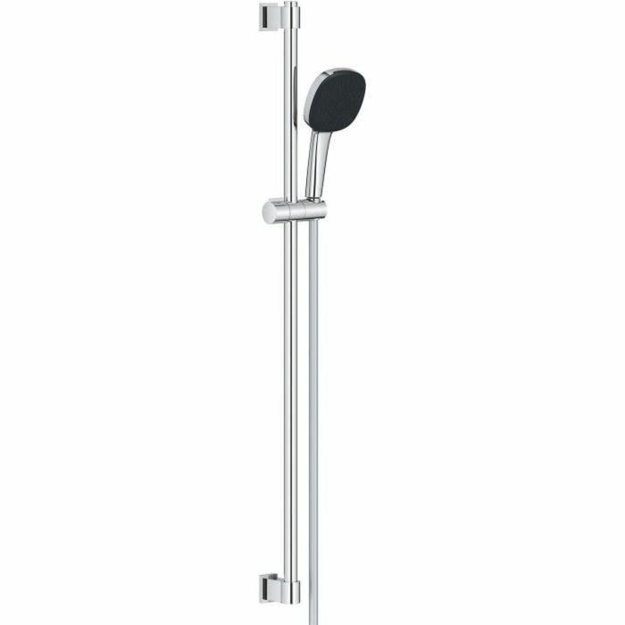Grohe 26932001 Set de ducha Vitalio Comfort 110 con rociador 3 chorros, barra 90 cm y flexo, ahorro de agua, cromo.