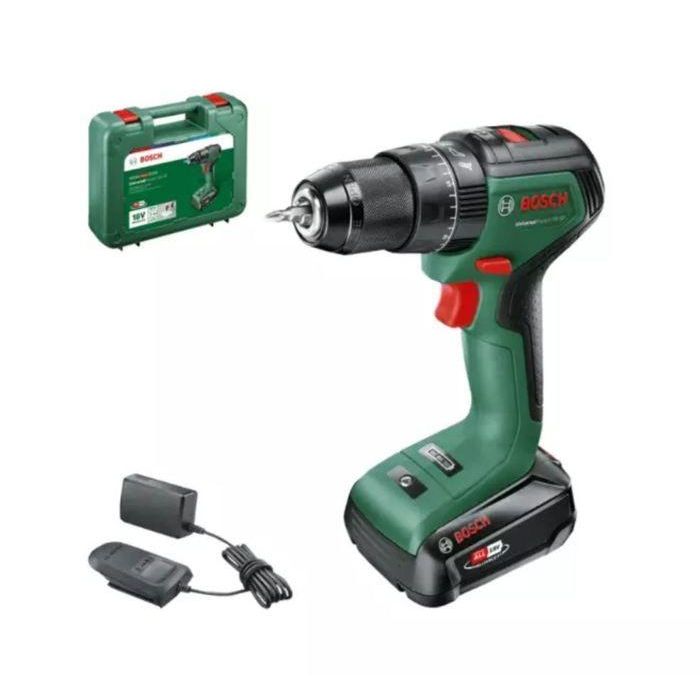 Taladro atornillador Bosch UniversalImpact 18V60 (+1 batería de 2,0Ah) + cargador AL 18V-20 Taladro atornillador Bosch UniversalImpact 18V60 (+1 batería de 2,0Ah) + cargador AL 18V-20