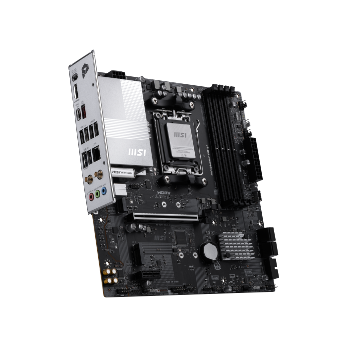 MSI PRO B840M-P WIFI6E Placa Base Micro ATX AMD Zócalo AM5 B840 DDR5 WiFi 6E 2.5G LAN PCIe 4.0 para Ryzen 7000/8000/9000 3 MSI PRO B840M-P WIFI6E Placa Base Micro ATX AMD Zócalo AM5 B840 DDR5 WiFi 6E 2.5G LAN PCIe 4.0 para Ryzen 7000/8000/9000 3