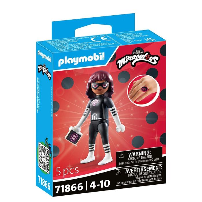 Playmobil 71866 Miraculous Lady Wifi Figura de Acción con Smartphone y Escudo para niños y niñas +4 años Playmobil 71866 Miraculous Lady Wifi Figura de Acción con Smartphone y Escudo para niños y niñas +4 años
