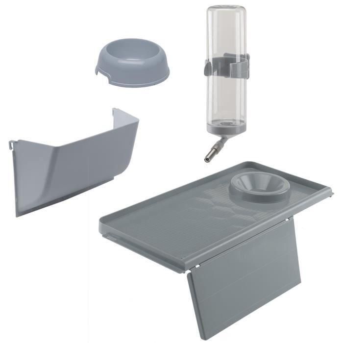 FERPLAST Cage Barn 80-78 x 48 x 65 cm - Gris - Para conejo 1 FERPLAST Cage Barn 80-78 x 48 x 65 cm - Gris - Para conejo 1