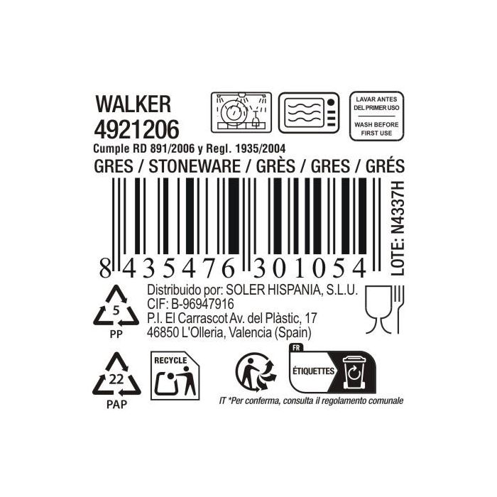 Bol Walker 650 cc Ø13.3 cm - Inde (24 Unidades) 6