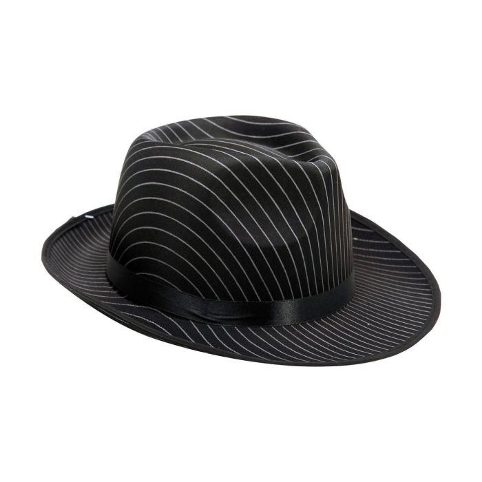 Sombrero de gánster rayas 58 cm