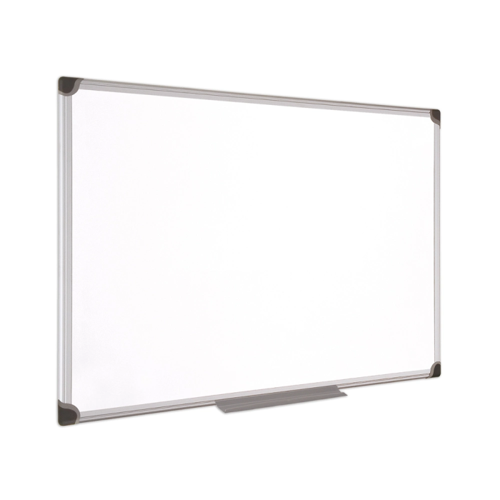 Bi-office Pizarra Blanca Magnética Maya W Cerámica Vitrificada Marco Aluminio 60 x 45 cm con Bandeja 1