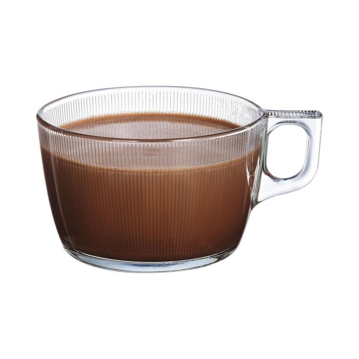 Taza Luminarc Stripy Grande Transparente Vidrio (500 ml) (6 Unidades) 1