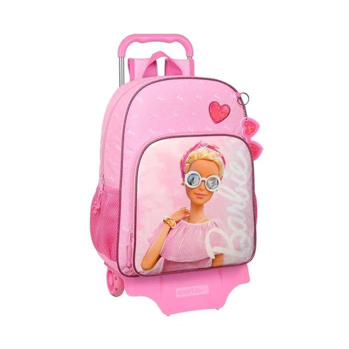 Mochila Escolar con Ruedas Barbie Girl Rosa 33 x 42 x 14 cm Mochila Escolar con Ruedas Barbie Girl Rosa 33 x 42 x 14 cm