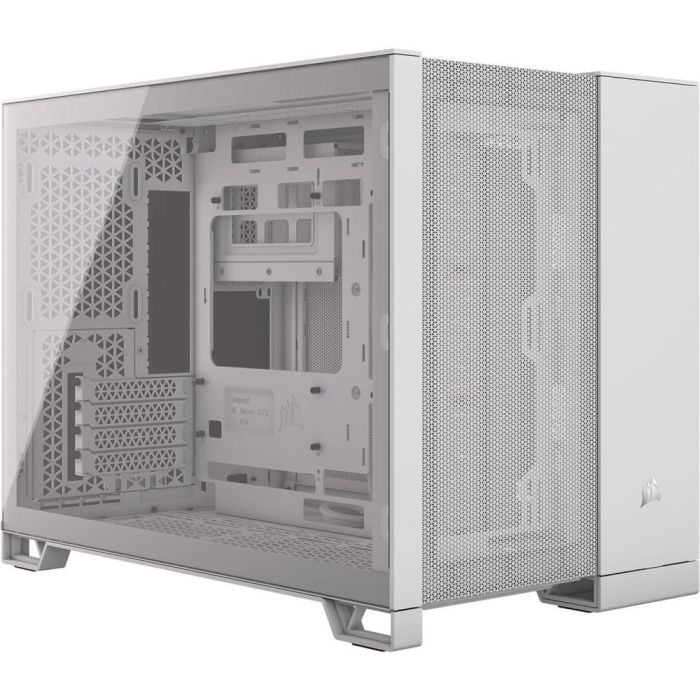 Corsair Caja PC Midi Tower ATX Blanca con Ventana Lateral y USB-C – Compatible Refrigeración Líquida 360mm