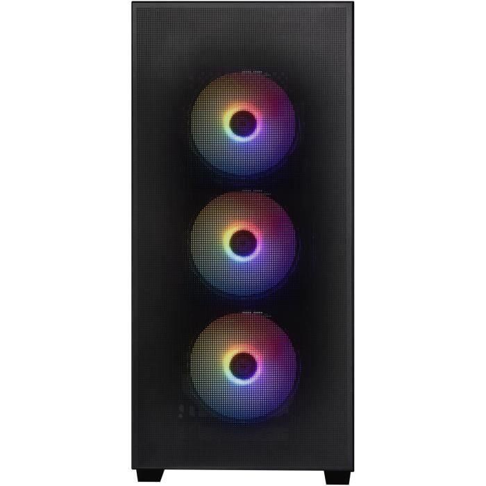 Caja de PC - BITFENIX - Flow (Negro) - Torre media - Formato ATX - Sin fuente de alimentación 1 Caja de PC - BITFENIX - Flow (Negro) - Torre media - Formato ATX - Sin fuente de alimentación 1