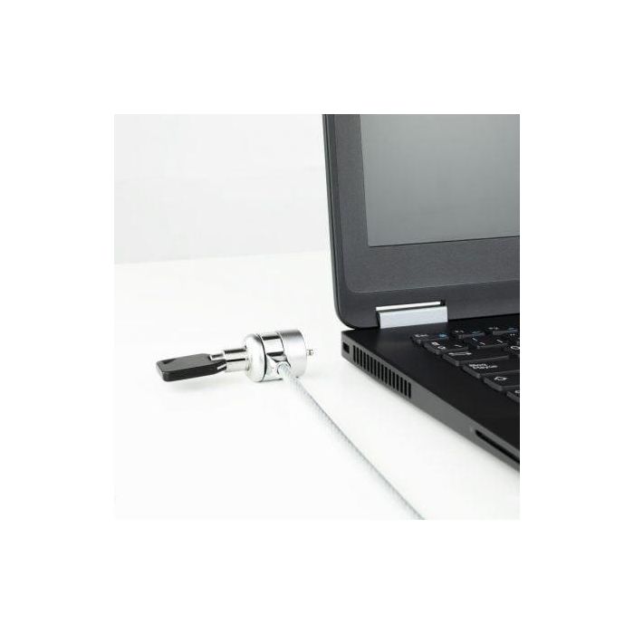Tooq Cable De Seguridad Tipo Kensington Con Llave Para Portátil 1,5M Plata 4 Tooq Cable De Seguridad Tipo Kensington Con Llave Para Portátil 1,5M Plata 4