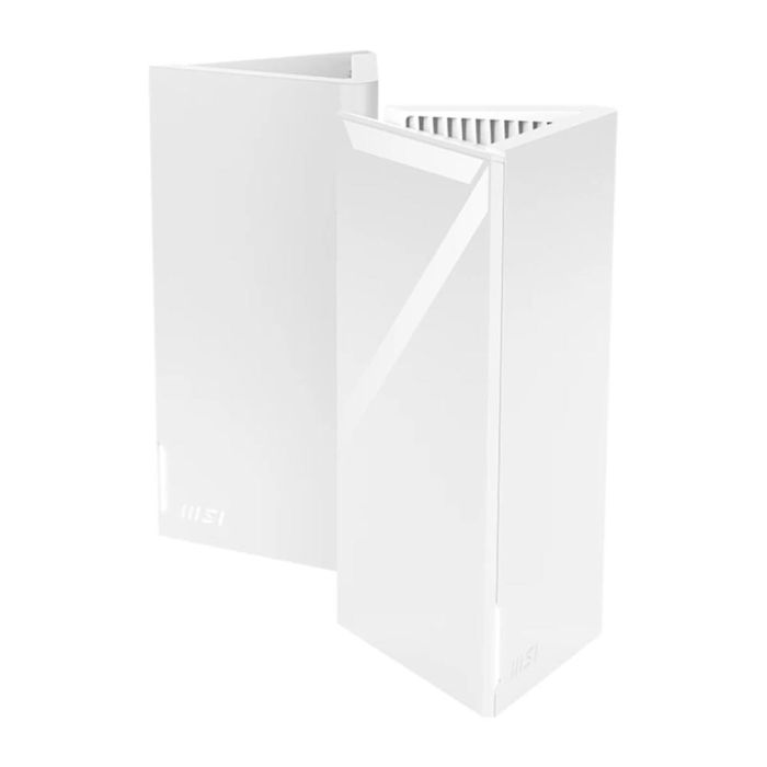 MSI MRBE50 Punto de Acceso Roamii BE Sistema Mesh WiFi 7 Hasta 5011 Mbps Pack 2 Unidades con Seguridad Trend Micro MSI MRBE50 Punto de Acceso Roamii BE Sistema Mesh WiFi 7 Hasta 5011 Mbps Pack 2 Unidades con Seguridad Trend Micro