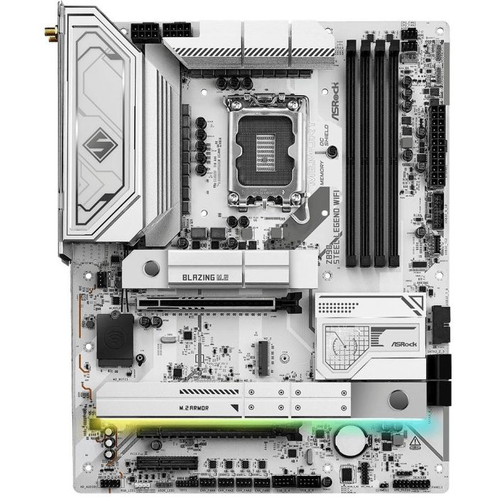 ASRock 90-MXBPF0-A0UAYZ Placa Base Z890 Steel Legend WiFi Intel LGA 1851 4x DDR5 ATX para Ordenador 2