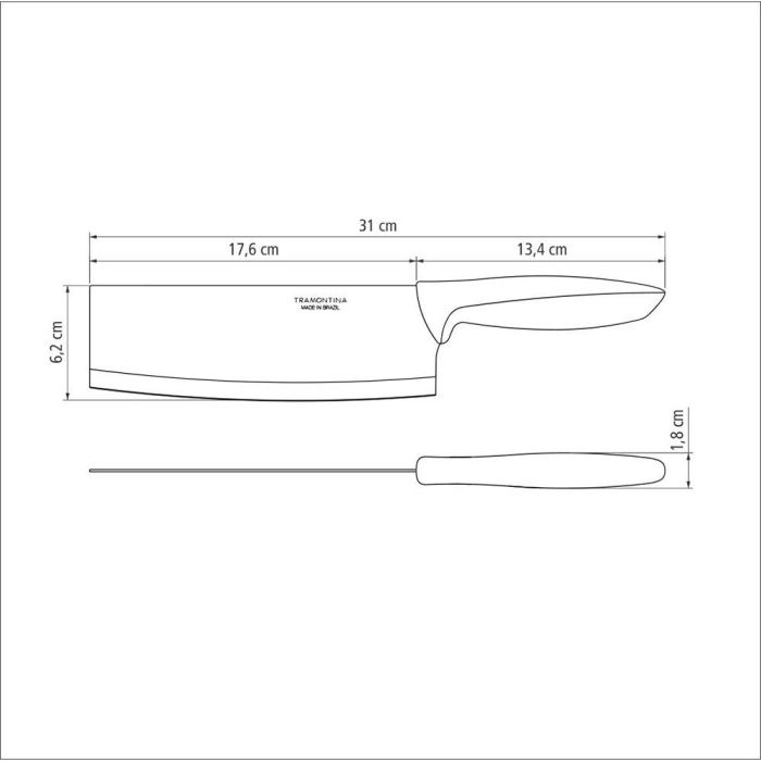Tramontina Hachuela Plenus 7" 17,78 cm Acero Inoxidable Mango Polipropileno Negro 2 Tramontina Hachuela Plenus 7" 17,78 cm Acero Inoxidable Mango Polipropileno Negro 2
