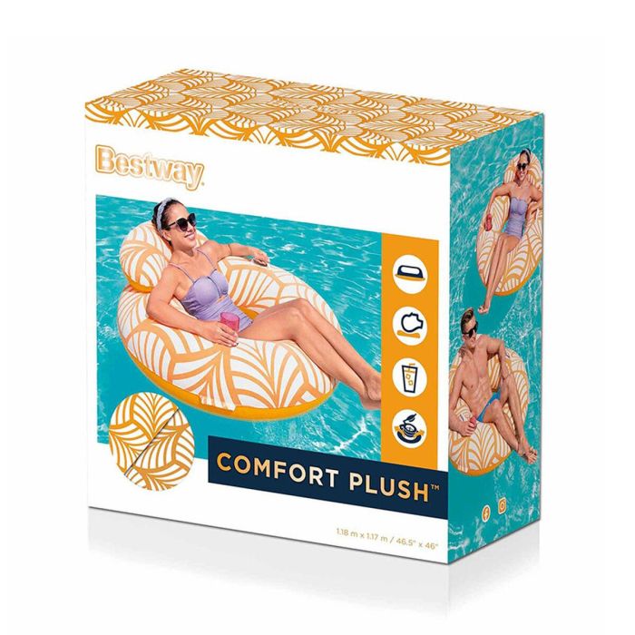 Bestway Sillon Hinchable Confort Deluxe con Respaldo y Asas 118x117 cm Playa y Piscina 43643 18 Bestway Sillon Hinchable Confort Deluxe con Respaldo y Asas 118x117 cm Playa y Piscina 43643 18