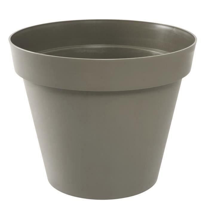 EDA Maceta toscana redonda - Ø 60 x H 47 cm - 76 L - Taupe EDA Maceta toscana redonda - Ø 60 x H 47 cm - 76 L - Taupe