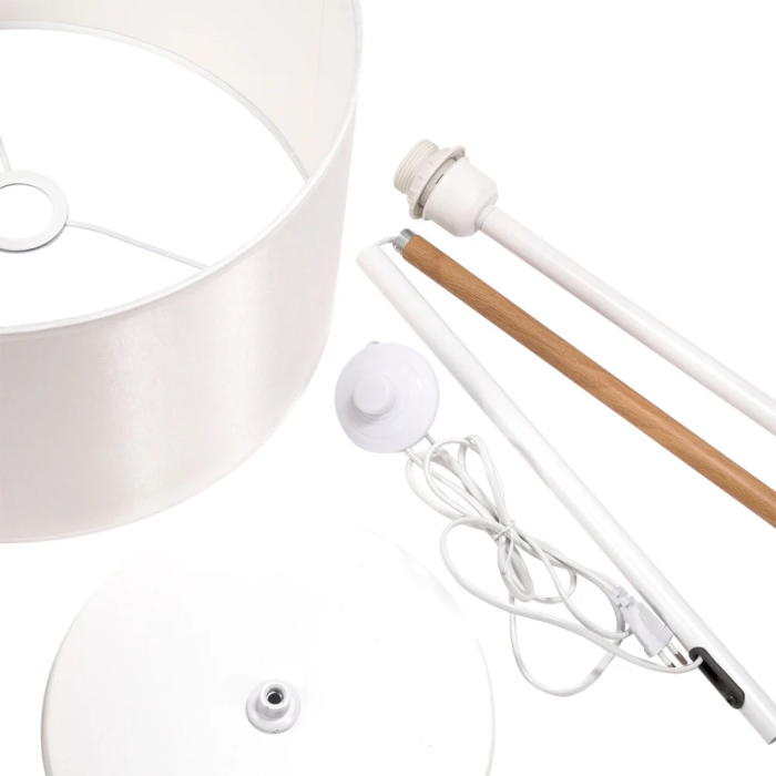 Lámpara de Suelo "Puducherry" SKD-F1006 para Hogar y Negocios. Diseño Elegante y Moderno. Luz Cálida, Fría o RGB E27