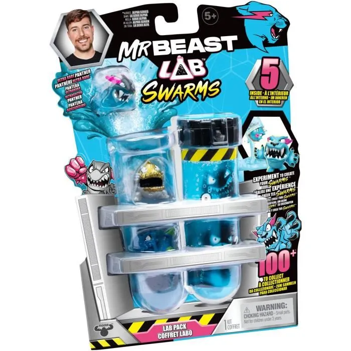 Moose Toys MrBeast Lab Swarms Figuras Miniatura 5 Modelos Aleatorios 2,5 cm Coleccionables Moose Toys MrBeast Lab Swarms Figuras Miniatura 5 Modelos Aleatorios 2,5 cm Coleccionables