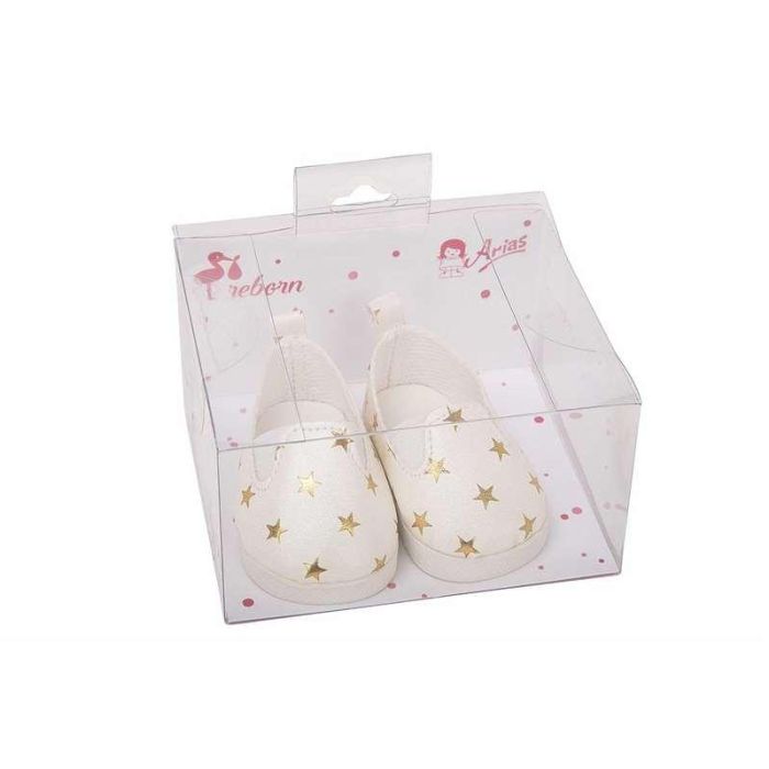 Muñecas Arias Set Zapatos Blanco con Estrellitas para Muñecos de 45 cm 1 Muñecas Arias Set Zapatos Blanco con Estrellitas para Muñecos de 45 cm 1