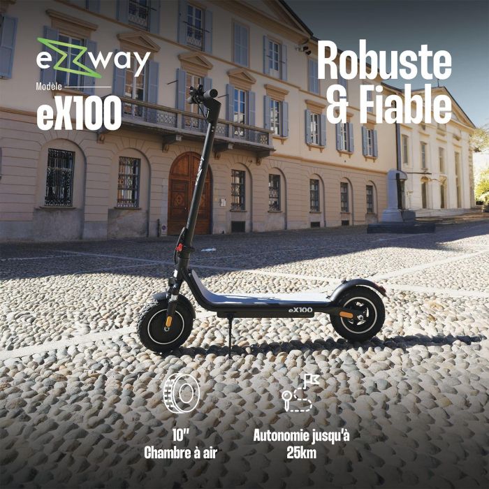 EZWAY EX100 Patinete eléctrico 450W, ruedas de 10 pulgadas, 25 km autonomía 1 EZWAY EX100 Patinete eléctrico 450W, ruedas de 10 pulgadas, 25 km autonomía 1