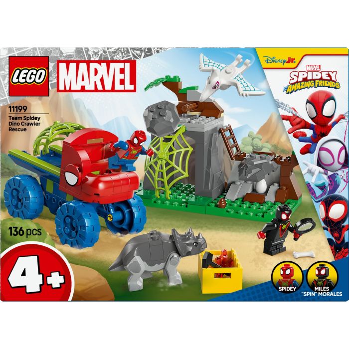 LEGO 11199 Todoterreno Dinosaurio y Equipo Spidey Set de Construcción Marvel con Spidey, Miles Morales, Rino y Spider Fantasma 11 LEGO 11199 Todoterreno Dinosaurio y Equipo Spidey Set de Construcción Marvel con Spidey, Miles Morales, Rino y Spider Fantasma 11