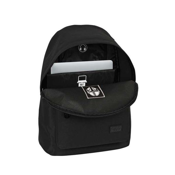 Mochila para Portátil The Mandalorian 14,1'' Negro 10 Mochila para Portátil The Mandalorian 14,1'' Negro 10