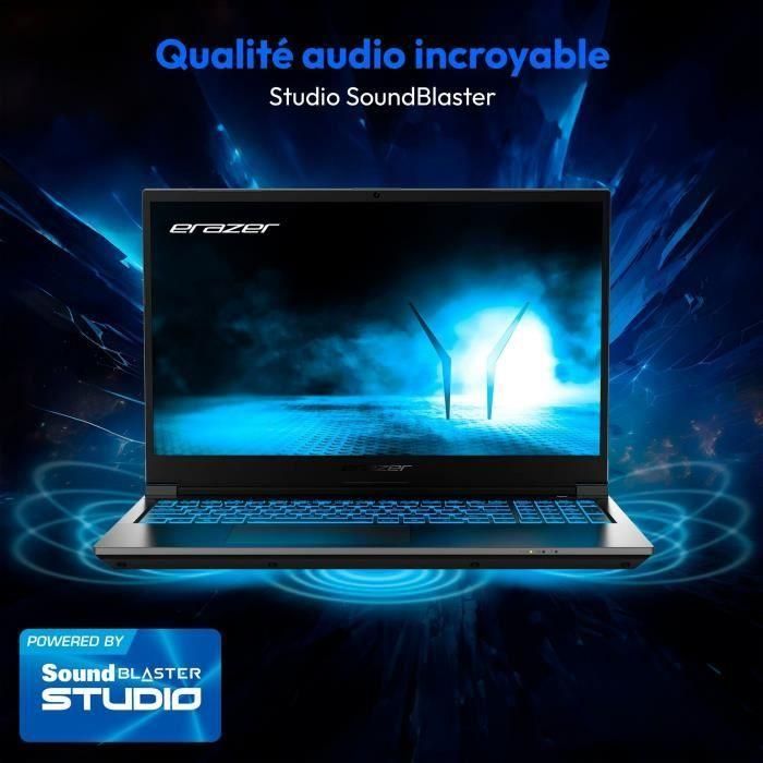 Portátil para juegos ERAZER Crawler E50i MD62654 - Windows 11 - Pantalla FHD IPS de 15.6" a 144 Hz - RTX 4050 - Core i5-12450H - 16 GB de RAM - SSD de 512 GB 4 Portátil para juegos ERAZER Crawler E50i MD62654 - Windows 11 - Pantalla FHD IPS de 15.6" a 144 Hz - RTX 4050 - Core i5-12450H - 16 GB de RAM - SSD de 512 GB 4