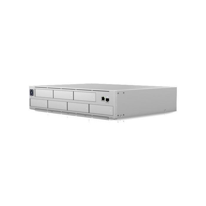 Ubiquiti (1) x 10/100/1000 Mbps RJ45 Ethernet, (1) x 1/10 Gbps SFP+ Ethernet, 7 x 2.5"/3.5" HDD bays, EU Ubiquiti (1) x 10/100/1000 Mbps RJ45 Ethernet, (1) x 1/10 Gbps SFP+ Ethernet, 7 x 2.5"/3.5" HDD bays, EU