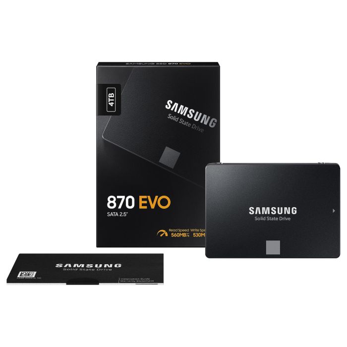 Samsung 870 EVO 4TB 2.5" 560 MB/s 6 Gbit/s SSD V-NAND MLC 5