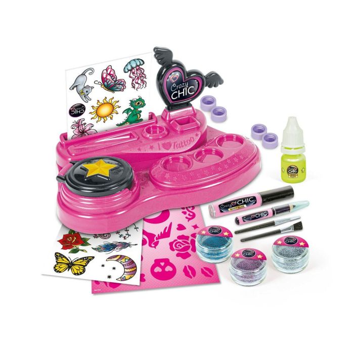 Clementoni Estudio Crazy Tatoo Kit de Tatuajes para Niños y Niñas Juguete Creativo +6 Años, Medidas 38.5x28.5x7.8 cm 4 Clementoni Estudio Crazy Tatoo Kit de Tatuajes para Niños y Niñas Juguete Creativo +6 Años, Medidas 38.5x28.5x7.8 cm 4