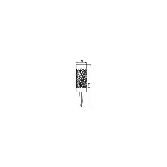 Terminal solar de acero inoxidable GALIX G4445 - Para instalar o plantar - Al 28 cm - Blanco cálido 2 Terminal solar de acero inoxidable GALIX G4445 - Para instalar o plantar - Al 28 cm - Blanco cálido 2