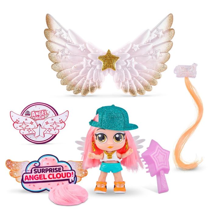 ZURU Zu9710 Muñeca Angel High Colección 6 Muñecas con 10 Accesorios Exclusivos +3 Años 2
