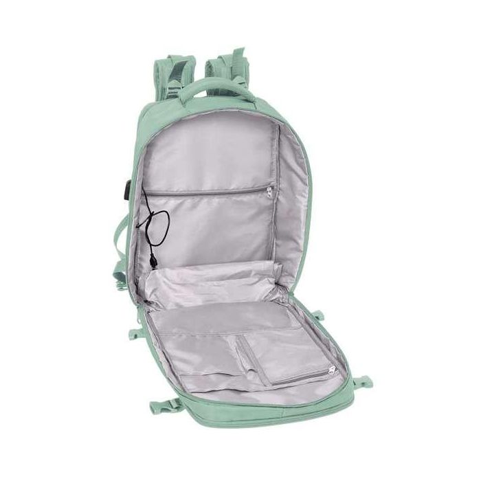 Mochila Escolar Safta Verde pastel Azul 5