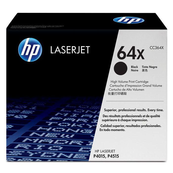 HP 64X Tóner Original LaserJet Negro Alto Rendimiento. Cartucho para Impresión Profesional, Resultados Consistentes, Informes y Facturas. HP 64X Tóner Original LaserJet Negro Alto Rendimiento. Cartucho para Impresión Profesional, Resultados Consistentes, Informes y Facturas.