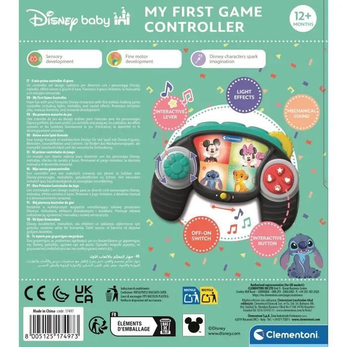 Clementoni 17497 Mando De Juegos Disney Para Niños +12 Meses Con Melodías Y Luces Clementoni 4 Clementoni 17497 Mando De Juegos Disney Para Niños +12 Meses Con Melodías Y Luces Clementoni 4