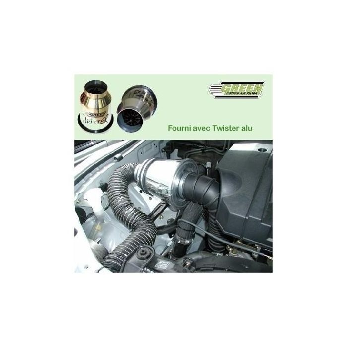 Green Filters DWA205 Kit Admisión Directa Dynatwist para Optimizar Flujo Aire Motor