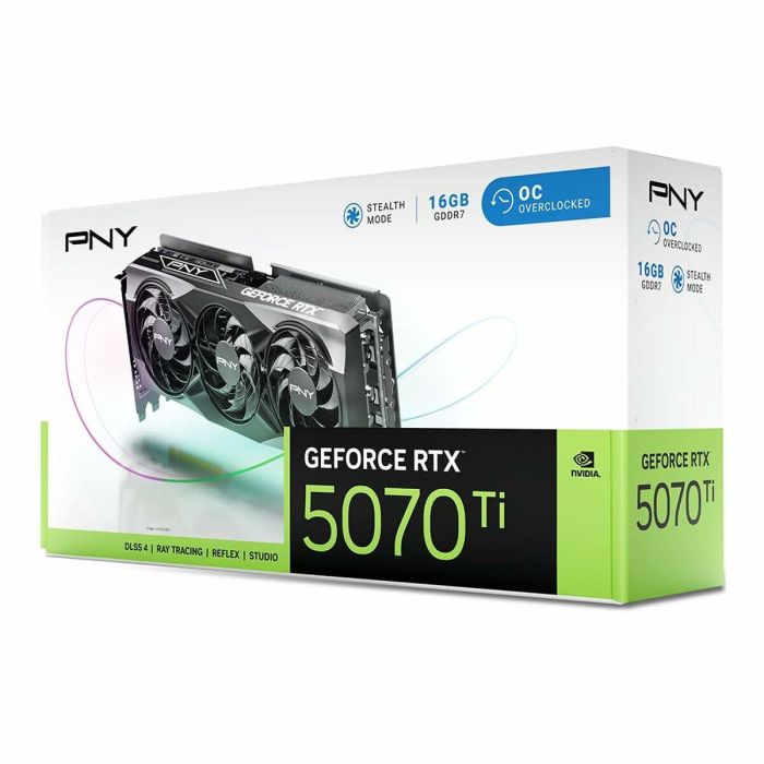 PNY - Tarjeta gráfica - GEFORCE RTX RTX 5070Ti - 16 GB - STD OC 7 PNY - Tarjeta gráfica - GEFORCE RTX RTX 5070Ti - 16 GB - STD OC 7