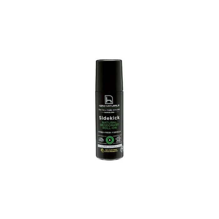 SIDEKICK Desodorante Natural Cítricos 90ml Roll-on con Aloe Vera, Romero y Salvia, Piedra de Alumbre Antibacteriano