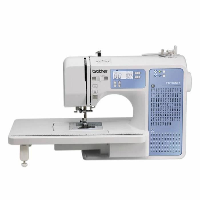 Brother FS100WT Máquina de coser electrónica con 100 puntadas, Pantalla LCD, Enhebrador automático y Brazo libre 6 Brother FS100WT Máquina de coser electrónica con 100 puntadas, Pantalla LCD, Enhebrador automático y Brazo libre 6