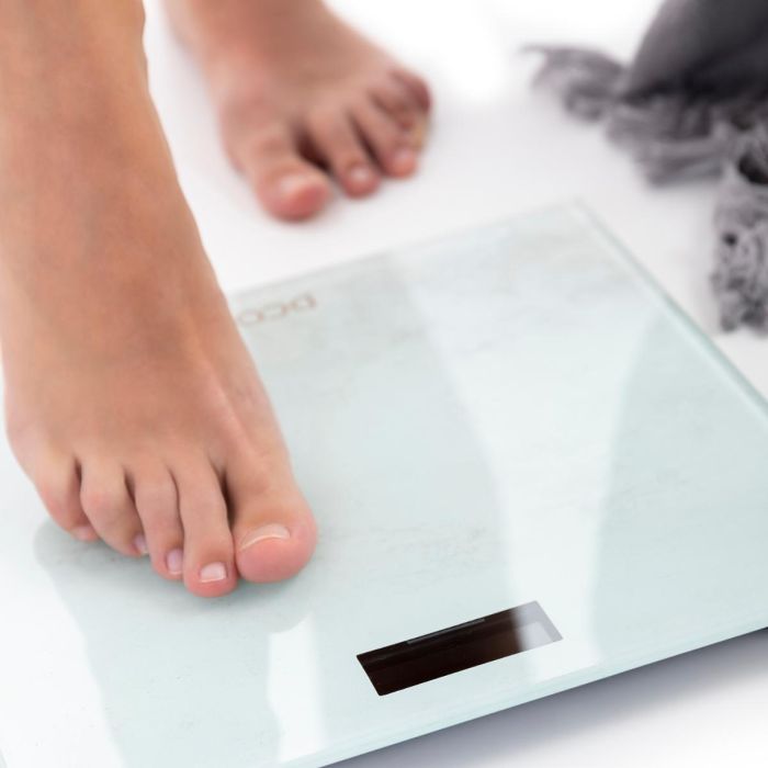 DCook Báscula de Baño Gallery hasta 180 kg - 28x28x2.5 cm, Vidrio Templado con Temperatura Ambiente 2