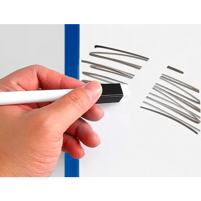 Liderpapel Pizarra Blanca Magnética Doble Cara Lisa 30x42 cm con Rotulador, Imán y Borrador 5