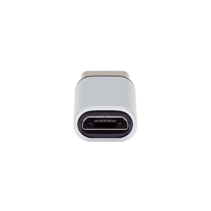 ProXtend Adaptador USB-C a USB 2.0 Micro B Plateado 1