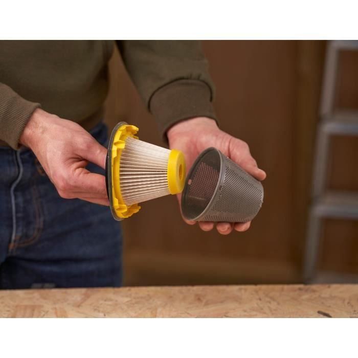 Aspiradora de mano inalámbrica - 18 V - 45 W de aire, 1300 L/min, 500 ml - Gama V20 - STANLEY FATMAX, SFMCVH001B-XJ 4