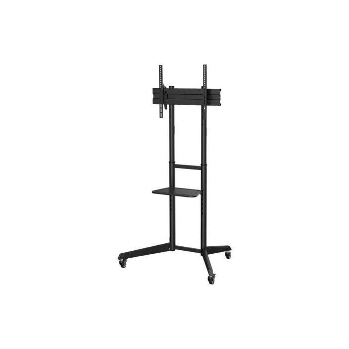 AISENS - SOPORTE DE SUELO ECO CON RUEDA, BANDEJA PARA DVD PARA MONITOR/TV 50KG DE 37-70, NEGRO AISENS - SOPORTE DE SUELO ECO CON RUEDA, BANDEJA PARA DVD PARA MONITOR/TV 50KG DE 37-70, NEGRO