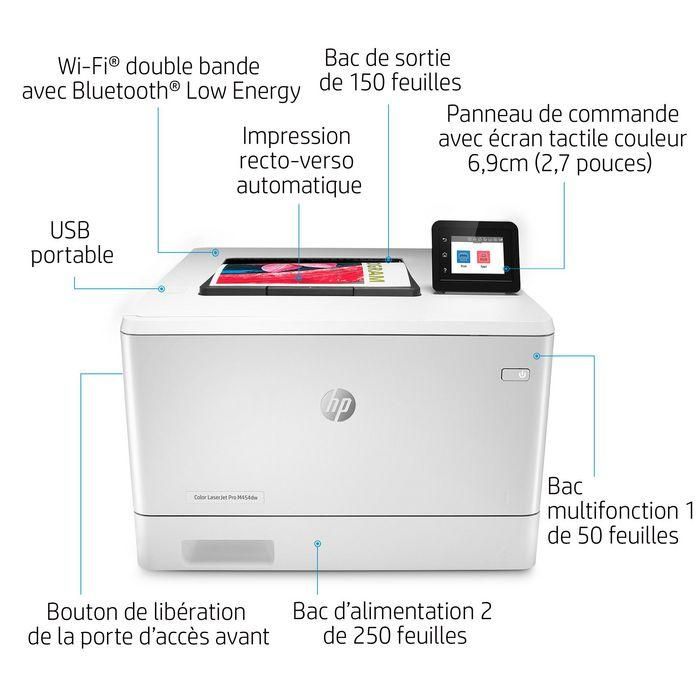 HP M454dw Impresora Láser Color LaserJet Pro para Oficina con Seguridad Dinámica 12