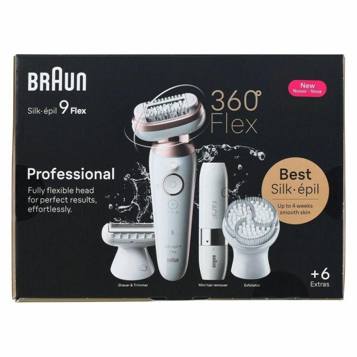 Braun Silk-épil 9 Flex BRA1716478137106 - Depiladora Eléctrica Inalámbrica con 2 Velocidades y 50 Minutos de Autonomía 17