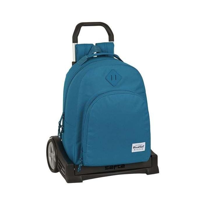 Mochila Escolar con Ruedas Evolution BlackFit8 Egeo Azul (32 x 42 x 15 cm)