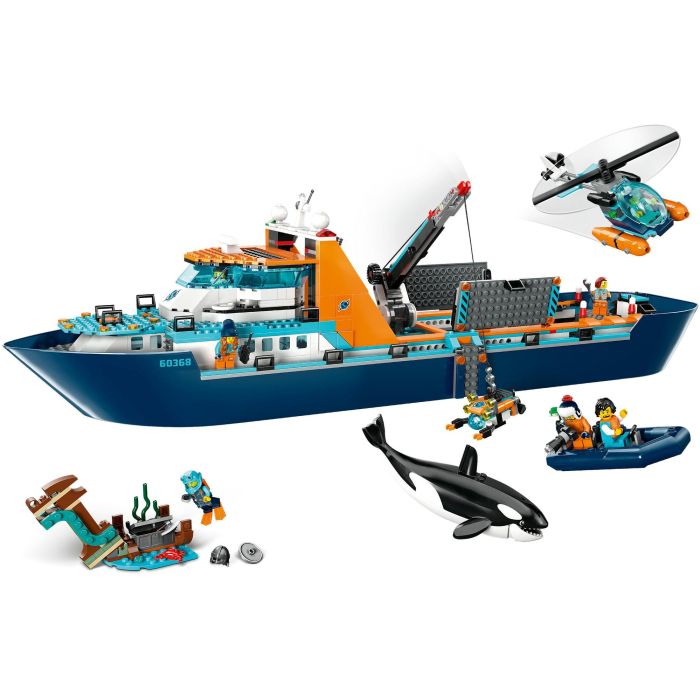 LEGO City 60368 The Arctic Exploration Ship, gran juguete de bote flotante para niños 3 LEGO City 60368 The Arctic Exploration Ship, gran juguete de bote flotante para niños 3