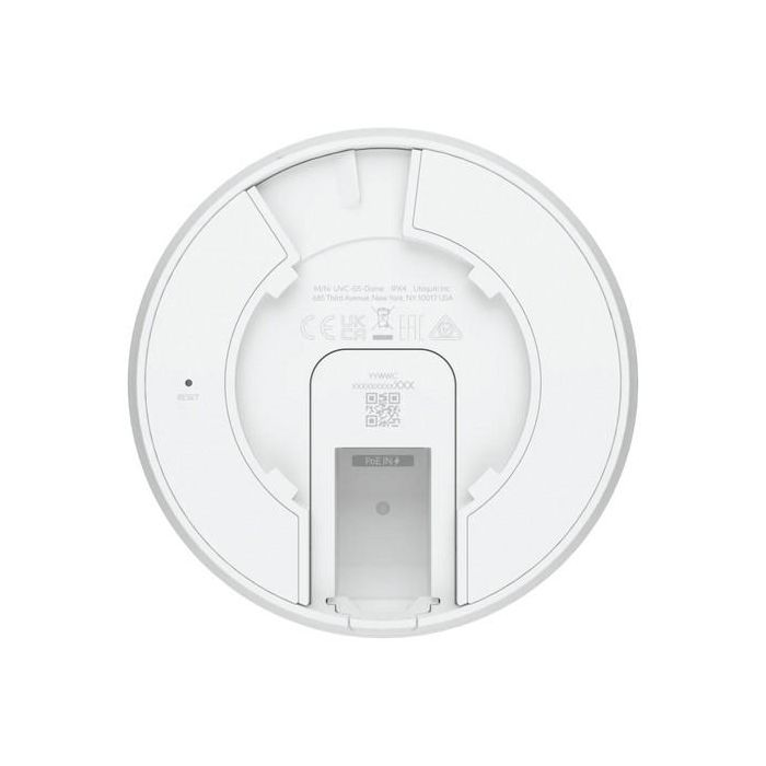 Ubiquiti Cámara PoE de Techo 2K HD 5MP 30 FPS Blanca con Rendimiento Mejorado en Baja Luz y Rango Dinámico Superior - Pack de 3 6